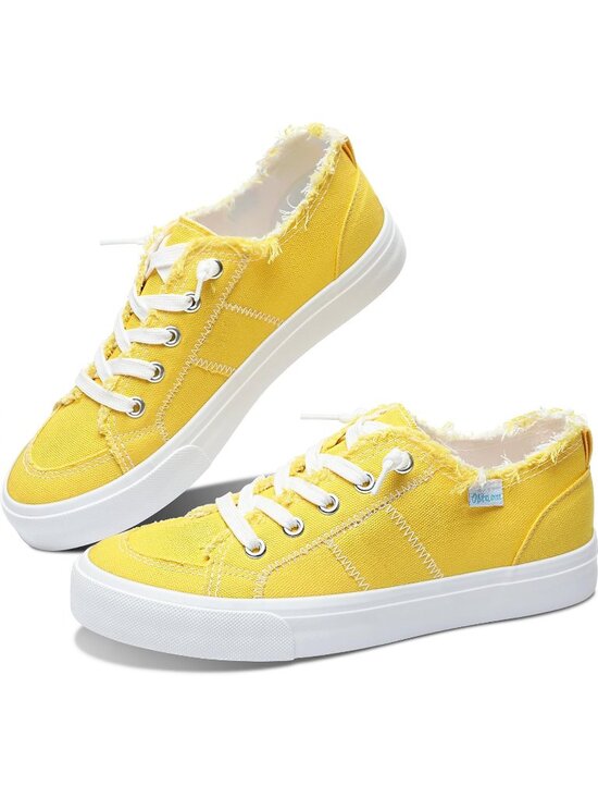 Shoes - Women's Lemon Comfortable Breathable Canvas Slip on Shoes Play Fashion Sneaker
